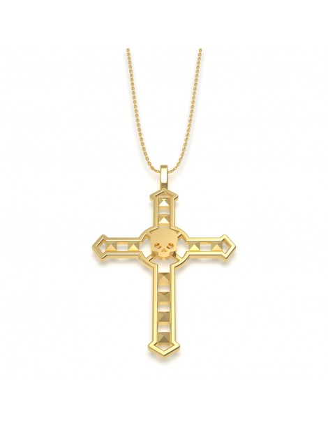 pendentif collier croix rédemption camen or 18k