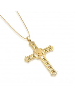 pendentif collier croix rédemption camen or 18k